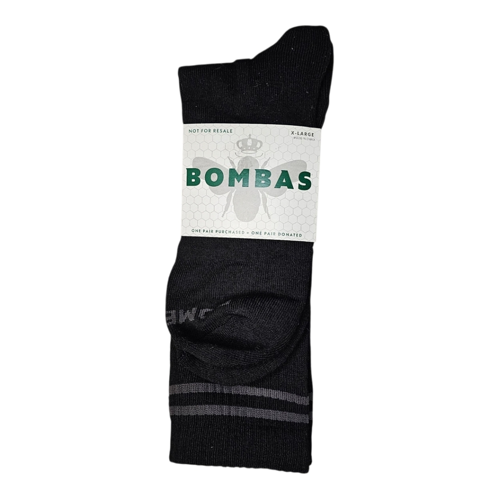 Bombas Black Crew Socks